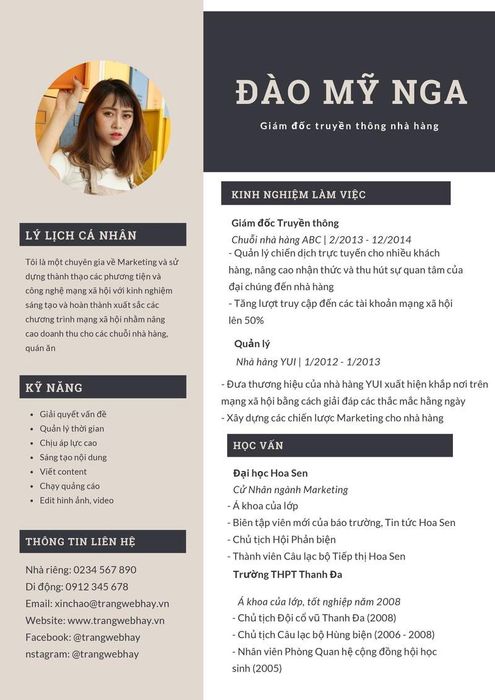 CV xin việc Marketing dành cho ngành nghề này