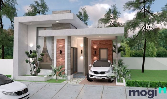 Nhà cấp 4 chữ L theo phong cách Châu Âu
