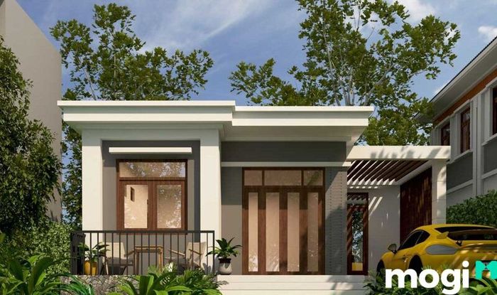 Mẫu nhà chữ L dành cho gia đình nhỏ