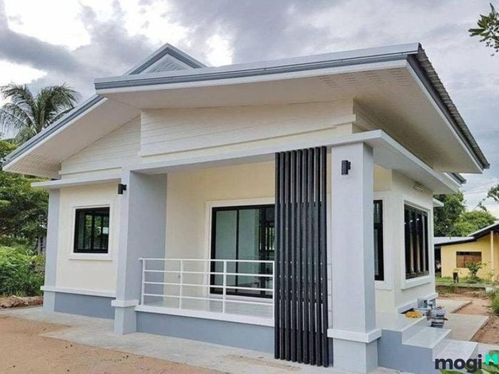 Mẫu nhà cấp 4 với 2 phòng ngủ, chi phí chỉ 100 triệu, phù hợp với những gia đình nhỏ hoặc các cặp vợ chồng trẻ.