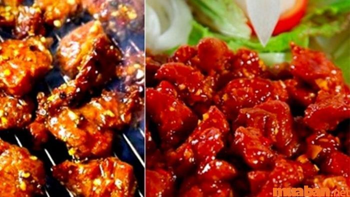 Thưởng thức bò nướng kèm bánh mì và rau sống, món ăn đặc trưng tại Nha Trang