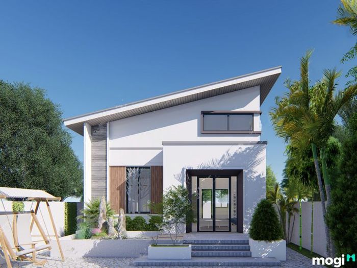 Nhà cấp 4 mái lệch với chi phí khoảng 100 triệu là một thiết kế độc đáo, đem đến vẻ đẹp hiện đại cho ngôi nhà của bạn.