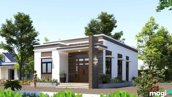 Mẫu thiết kế nhà cấp 4 mái bằng