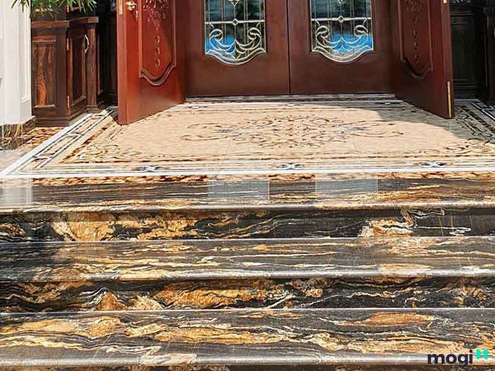 Mẫu bậc ốp đá granite sang trọng