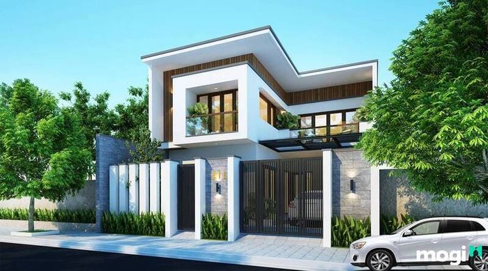 Mẫu nhà 2 tầng mái bằng ở nông thôn 500 triệu