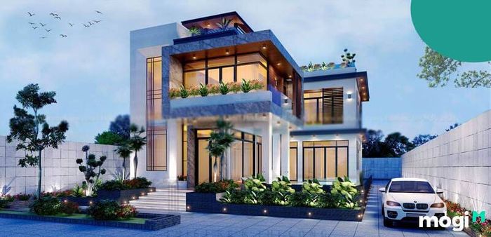 Mẫu nhà 2 tầng mái bằng ở nông thôn với chi phí khoảng 500 triệu đồng, là lựa chọn phổ biến cho các gia đình hiện đại.