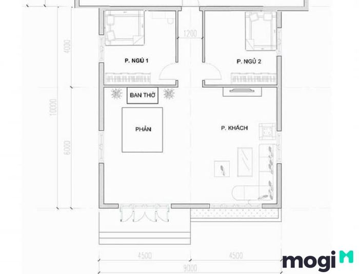 Nhà cấp 4 3 phòng ngủ với mức đầu tư 300 triệu