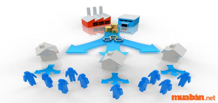 Nhà sản xuất không cần phải tiếp xúc với quá nhiều đối tác để tiêu thụ một lượng lớn sản phẩm.
