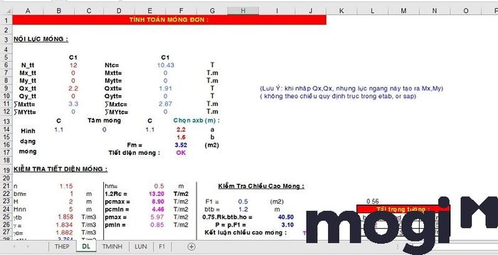 Thực hiện tính toán với Excel