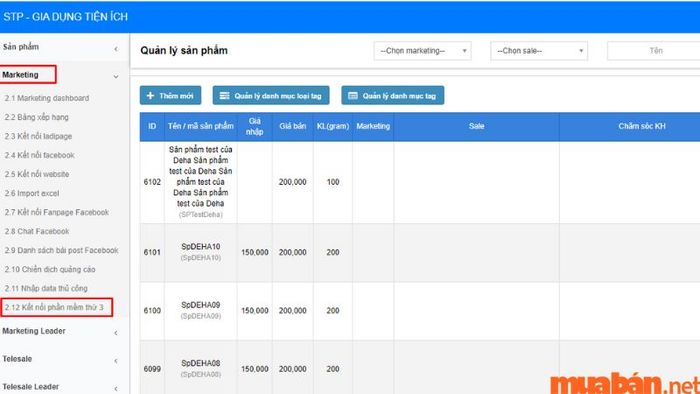 Phần mềm quản lý nhân viên bán hàng PushSale