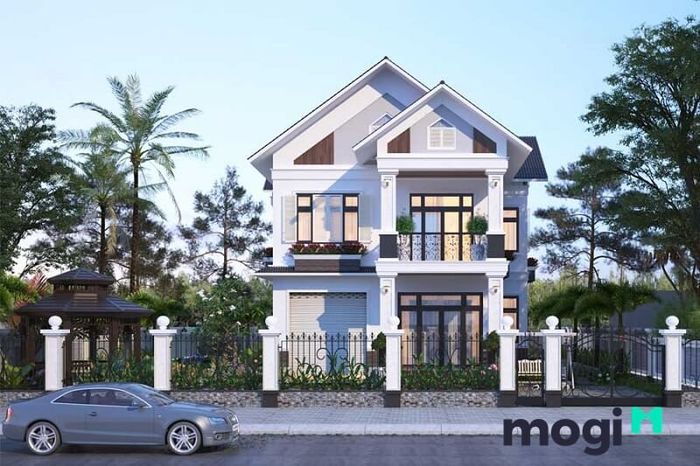 Biệt thự nhà vườn đẹp nhất Việt Nam, thiết kế 2 tầng sang trọng và tinh tế.