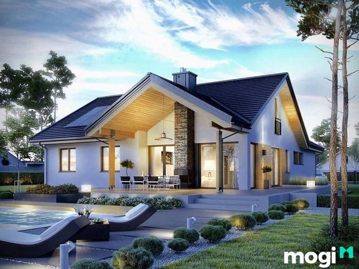 Phong cách thiết kế phương Tây nổi bật với sự đơn giản và không gian mở.