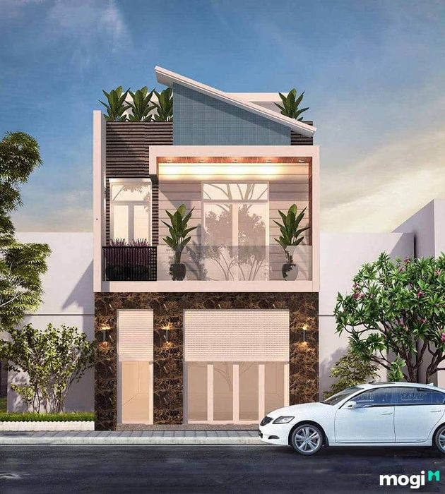 Mẫu nhà 2 tầng nông thôn đẹp, đơn giản nhưng không kém phần sang trọng