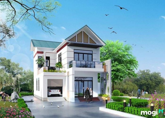 Những mẫu nhà 2 tầng tại nông thôn phổ biến
