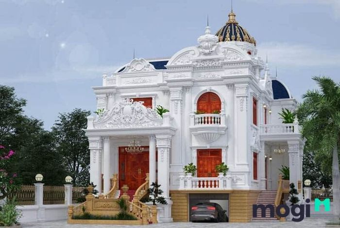Biệt thự nhà vườn kiểu lâu đài cổ điển 2 tầng, sang trọng và đẳng cấp.