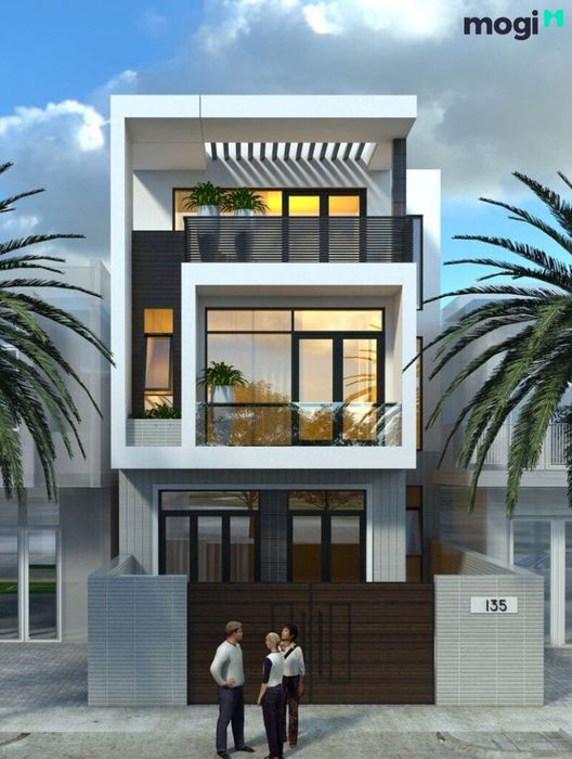 Mặt tiền nhà ống ấn tượng 1
