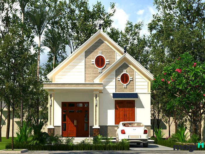 Mẫu nhà vườn cổ điển đầy quyến rũ