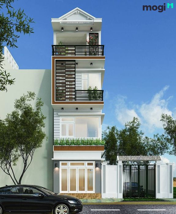 Mặt tiền nhà ống ấn tượng 3