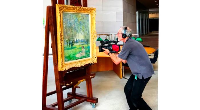 Block was granted permission to film at Washington’s National Gallery of Art.