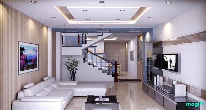 Trần thạch cao kiểu nổi