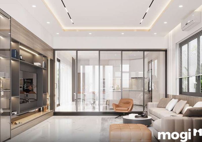 Những mẫu vách ngăn phòng khách tối giản, đẹp mắt đang được nhiều gia đình yêu thích nhờ vào thiết kế tinh tế và thanh lịch.