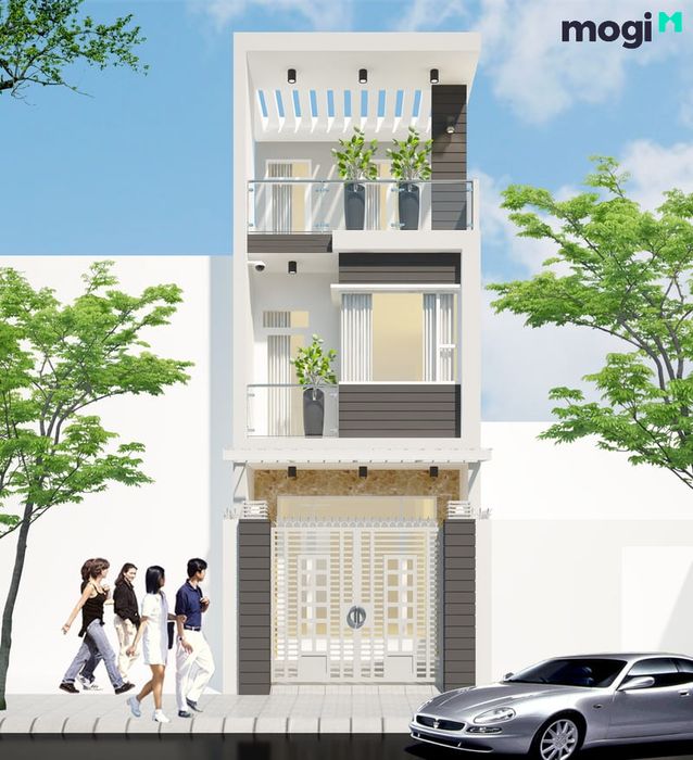 Mặt tiền nhà ống ấn tượng