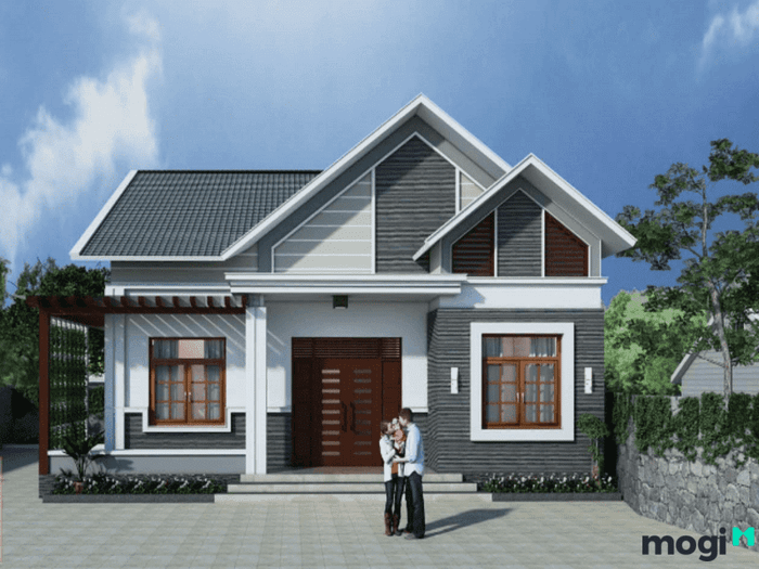Mẫu nhà cấp 4 đẹp, nổi bật