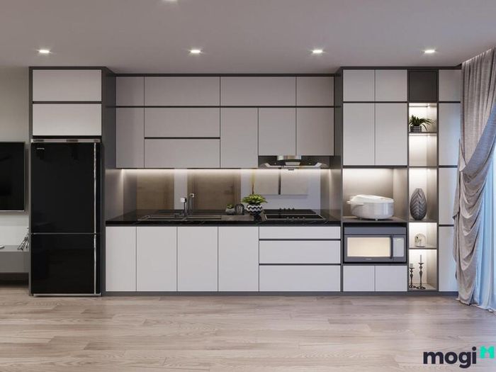 Tủ bếp đóng vai trò quan trọng trong việc hoàn thiện kiến trúc tổng thể của không gian bếp.