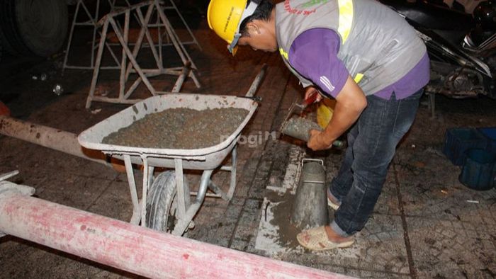 Cố định nón sụt bê tông