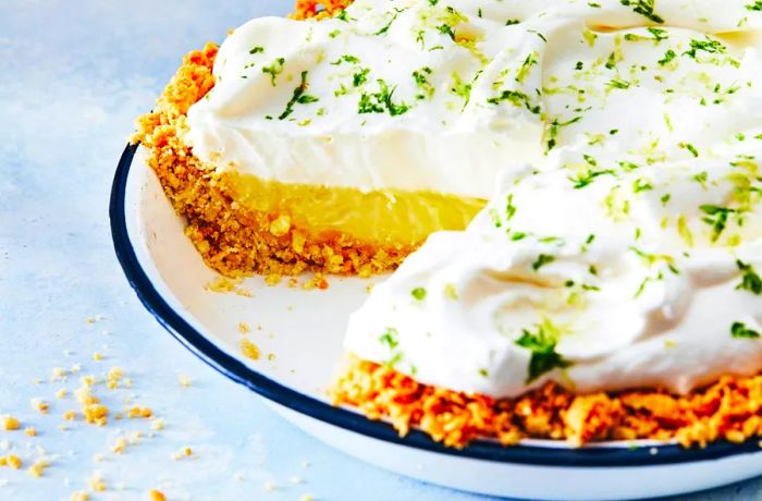 Atlantic Beach pie is a North Carolina twist on a tangy citrus custard pie.