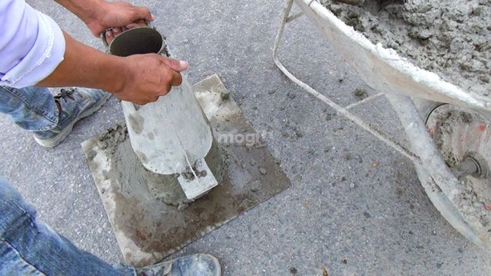 Quá trình đổ sụt bê tông