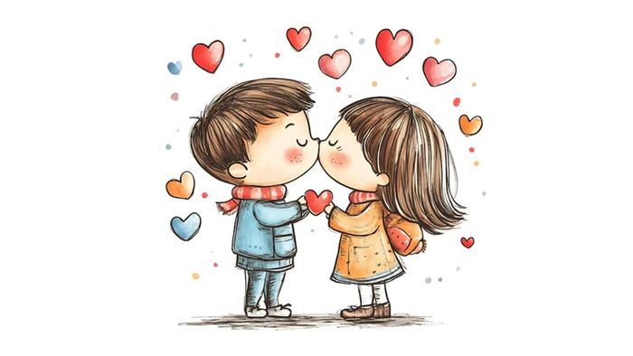 Hình ảnh những nụ hôn – Tải ảnh Valentine đẹp nhất để thể hiện tình yêu