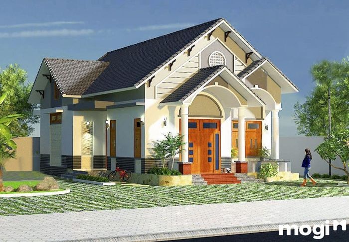 Mẫu nhà nhỏ đẹp với thiết kế tối giản và sang trọng