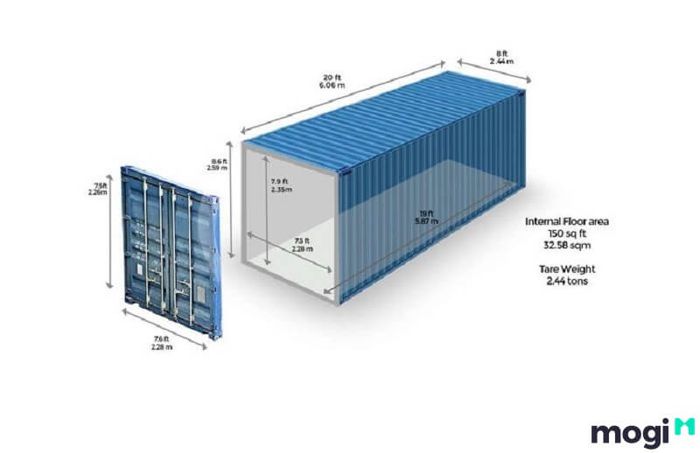 Nhà container không có kích thước cố định và có thể được thiết kế theo nhiều kích cỡ khác nhau.