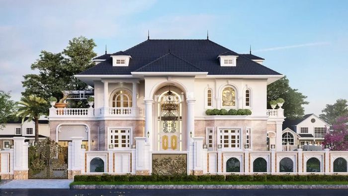 Nhà mái Thái 2 tầng mang phong cách cung điện, hoàng gia