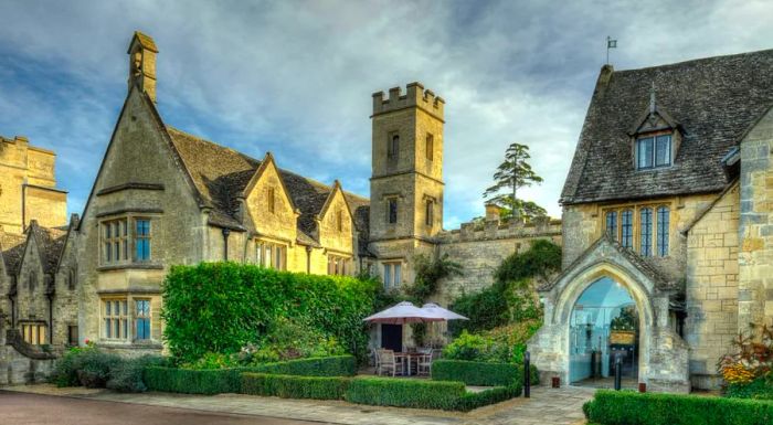 Ellenborough Park is a 15th-century manor set within the serene, protected grounds of the National Trust.