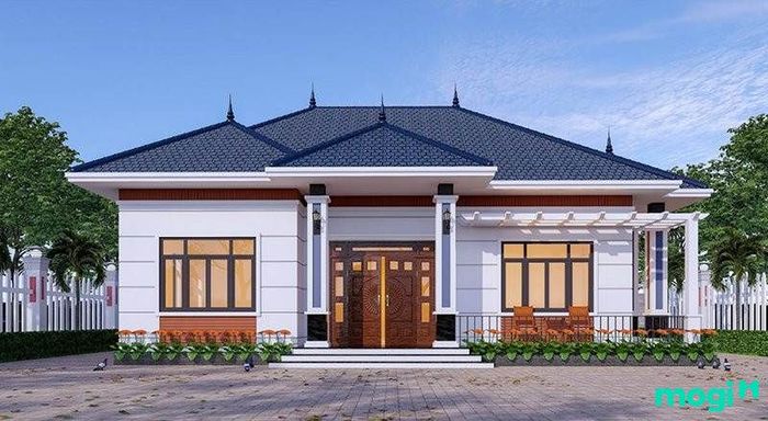 Nhà cấp 4 mái Nhật với 4 phòng ngủ, phù hợp cho gia đình hiện đại