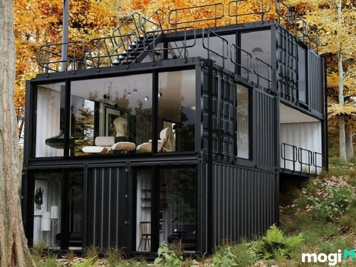 Nếu bạn yêu thích thiên nhiên và không gian mở, mẫu nhà container này sẽ là lựa chọn tuyệt vời cho bạn.