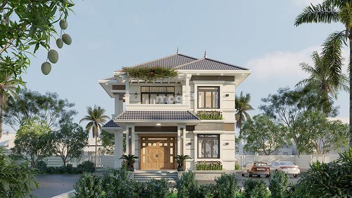 Nhà 2 tầng mái Nhật với vẻ đẹp sang trọng và tinh tế