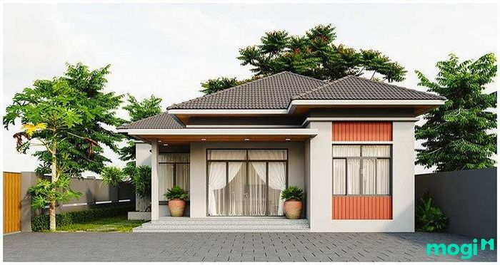 Nhà cấp 4 mái Nhật với 4 phòng ngủ thiết kế tinh tế và hiện đại