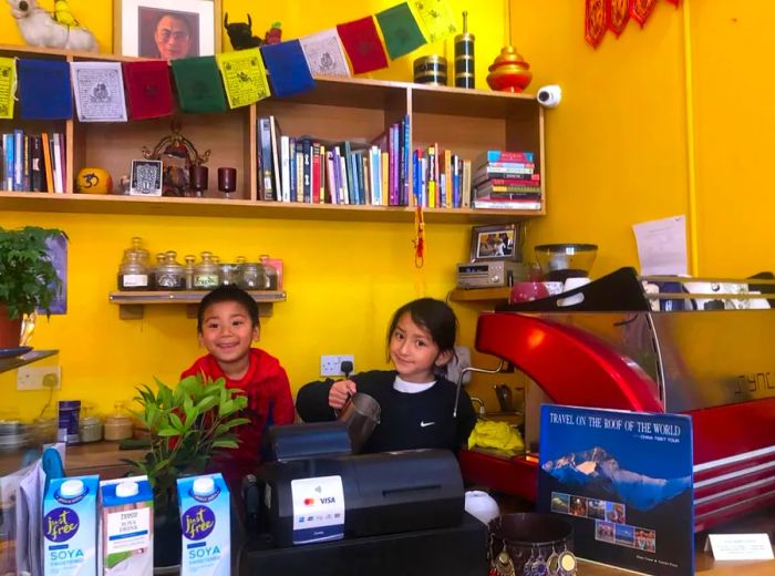 With the help of volunteers and occasionally her children, 6-year-old Nyigyal and 10-year-old Norbu Dolma, Gawa manages the cafe.