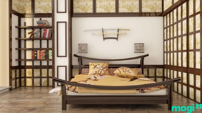 Không gian phòng ngủ theo phong cách Nhật Bản với sự giản dị và tinh tế.