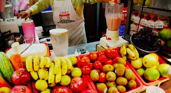 The Keelung Night Market offers an incredible variety of juices.