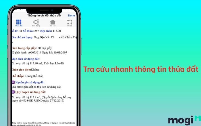 phần mềm tra cứu thông tin đất đai