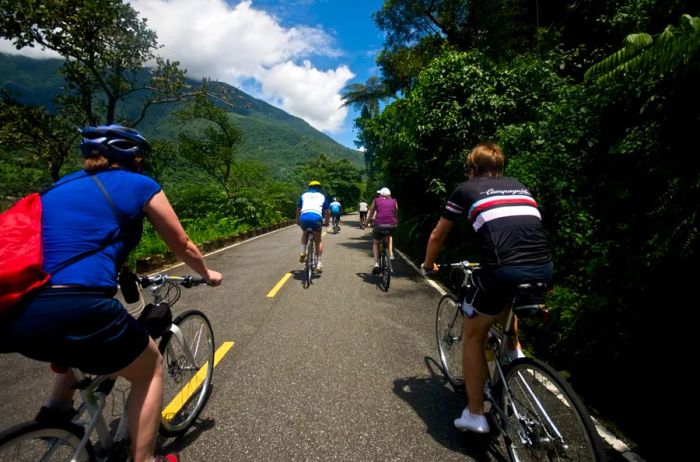 The brief Lake Liyu Circuit Cycleway in Hualien County is perfect for families and casual cyclists.