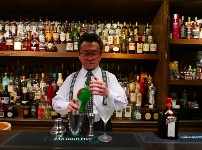 Award-winning bartender Hidetsugu Ueno.