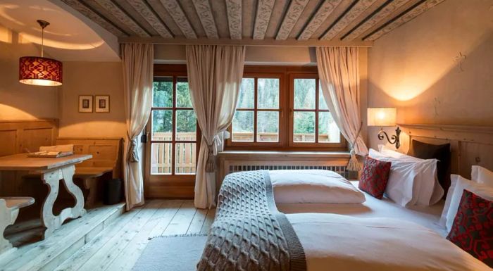 Rosa Alpina is a charming family-owned hotel nestled in the picturesque mountain village of San Cassiano, offering a serene retreat in the heart of the Dolomites.