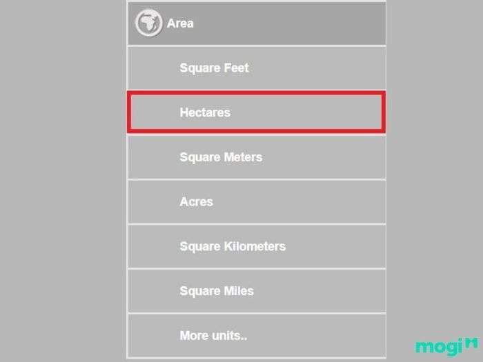 Chuyển đổi Metric
