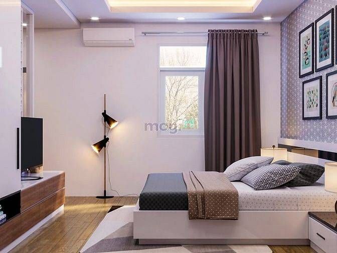Phòng ngủ được thiết kế với mục tiêu tiết kiệm diện tích