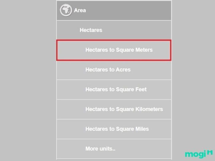 Chuyển đổi Metric